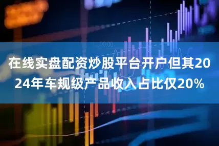 在线实盘配资炒股平台开户但其2024年车规级产品收入占比仅20%